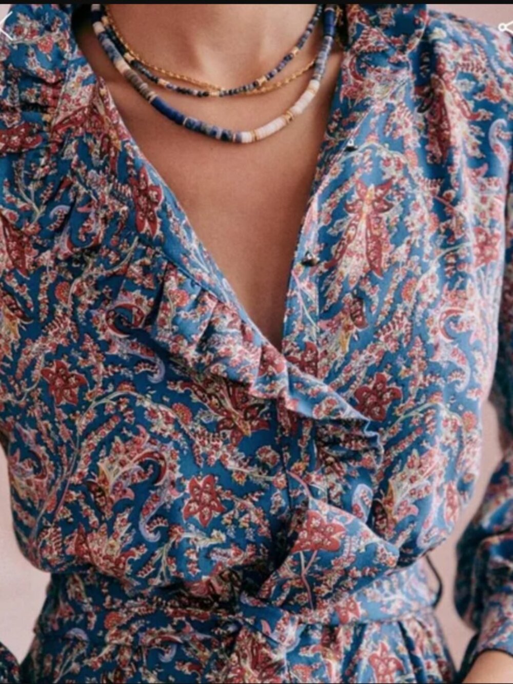 Sezane Loree Dress - Ranch Marine - US2 / FR34